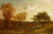 Landscape Study, Melrose, Massachusetts, oil painting by Charles Furneaux